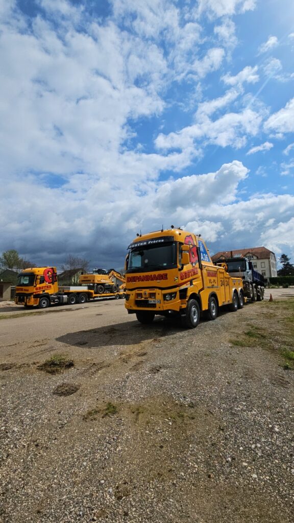 Remorquage avec remorqueuse RENAULT K520
