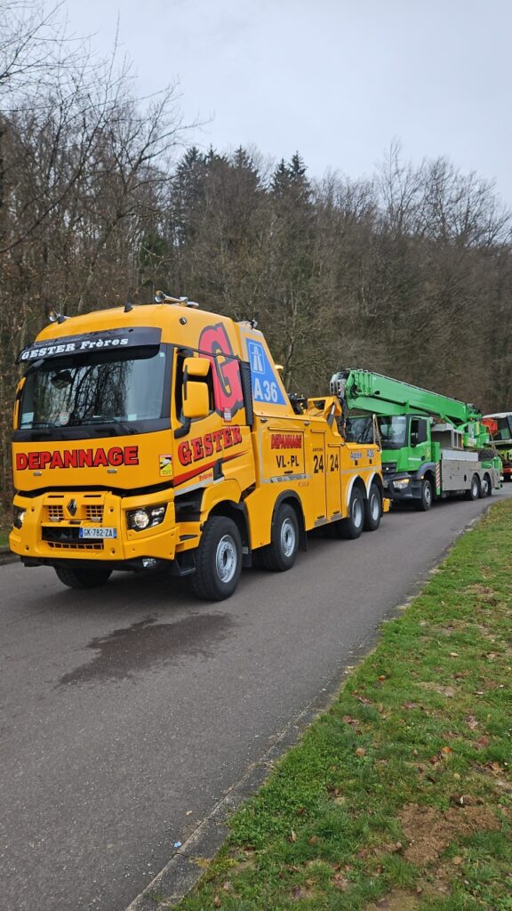 Remorquage avec remorqueuse RENAULT K520