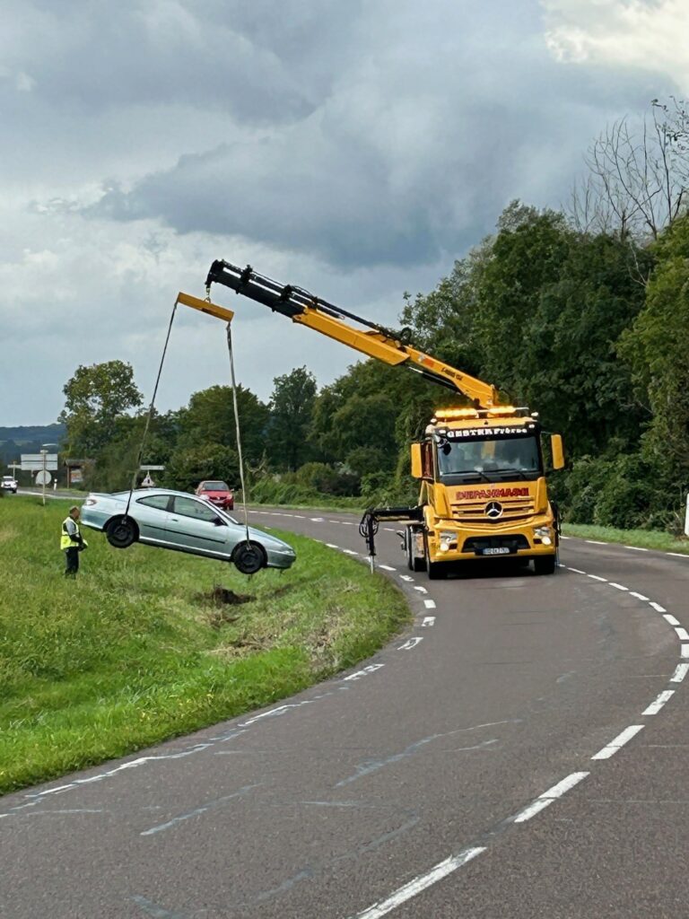 Grutage et remorquage avec MERCEDES ACTROS