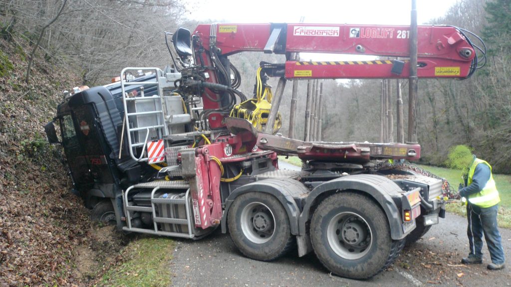 Intervention sur poids lourd accidenté