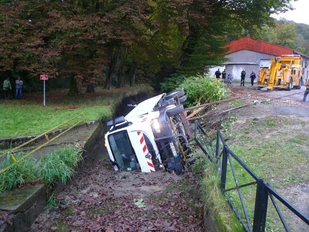 Intervention avec remorqueuse RENAULT 8×4