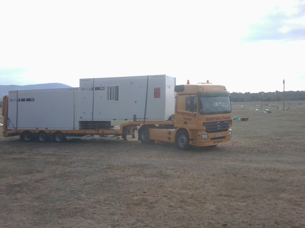 Transport avec porte engin