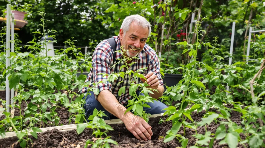 « Tu plantes tes tomates debout ? » : depuis qu'un voisin m'a montré la position couchée, mes plants sont beaucoup plus vigoureux